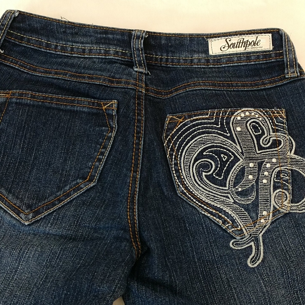 SouthPole Denim Blue Ankle Jeans sz 3